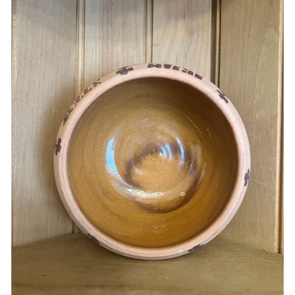 Vintage Irish Stew Terra Cotta Pottery Bowl Signed Hand Made in Ireland - Picture 6 of 8